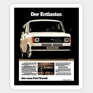 FORD TRANSIT - German advert Sticker